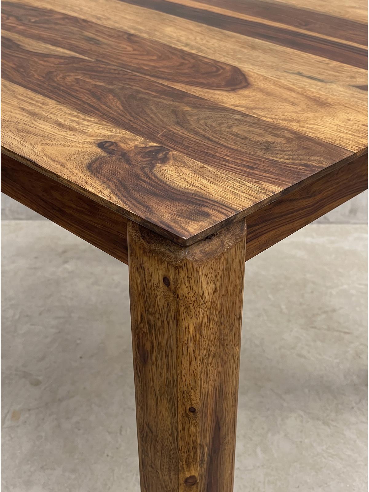 ESSTISCH CHARENTE, Dunkles Massivholz, 80 x 80 x 75 cm - Braun, Holz (80/80/75cm) - KADIMA DESIGN