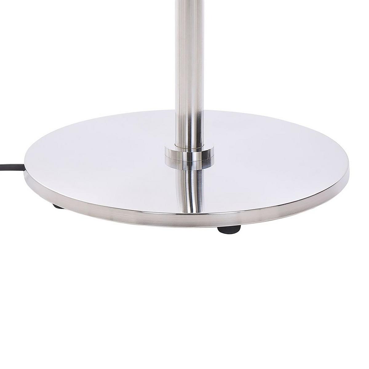 TERRASSENSTRAHLER Silber Askja - Silberfarben, Metall (45/205/45cm) - Beliani