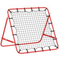 REBOUNDER, PE, Rot/Schwarz, 96L x 80B x 96H cm - Rot, Metall (80/96cm) - HOMCOM