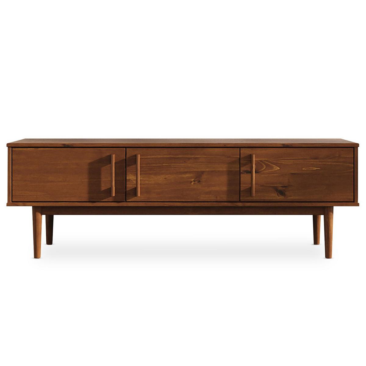 LOWBOARD TECCA - Kastanienfarben, Holz (145/48/41cm) - IDIMEX