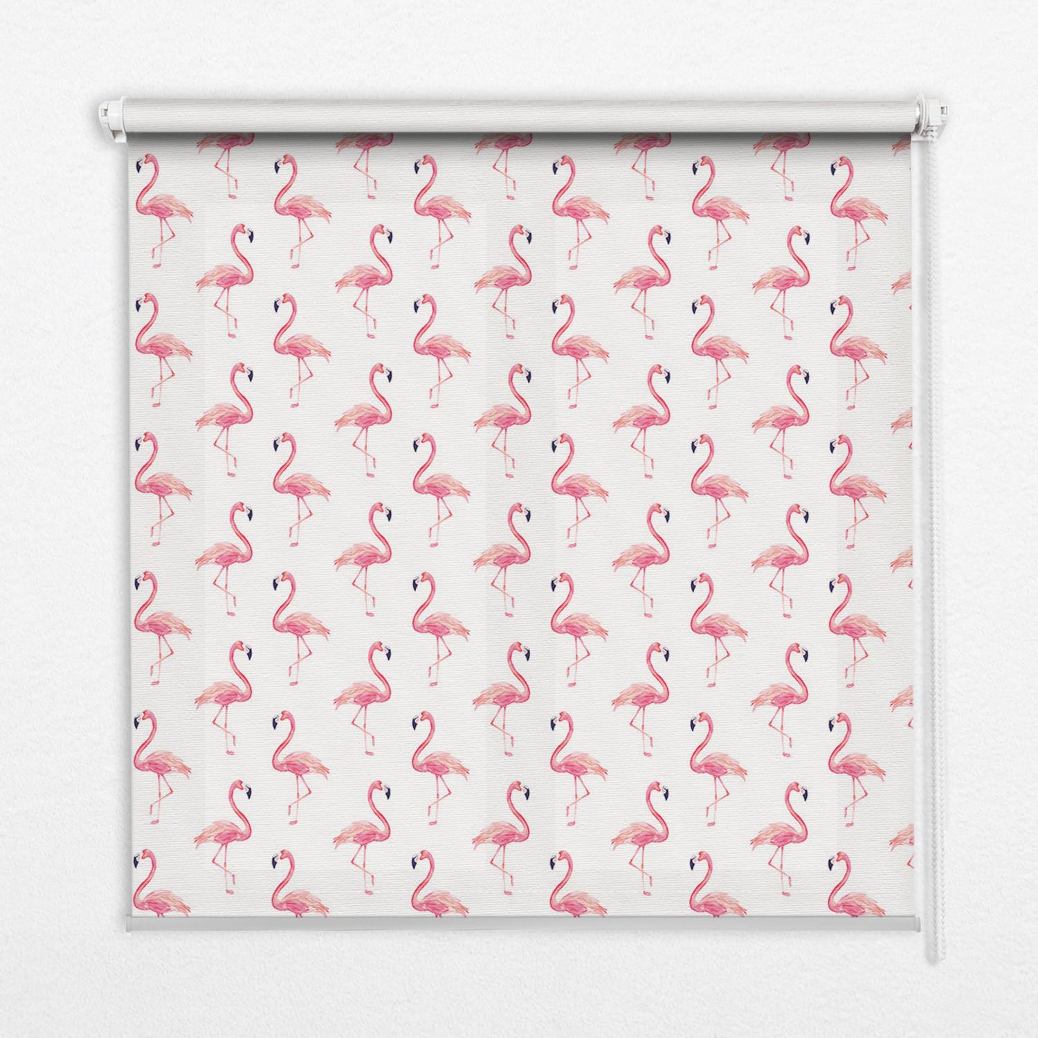 INNENROLLO - Fensterrollo - Rollo - 60x40 cm - Flamingos - Pink, Kunststoff (60/140/0.5cm) - TULUP