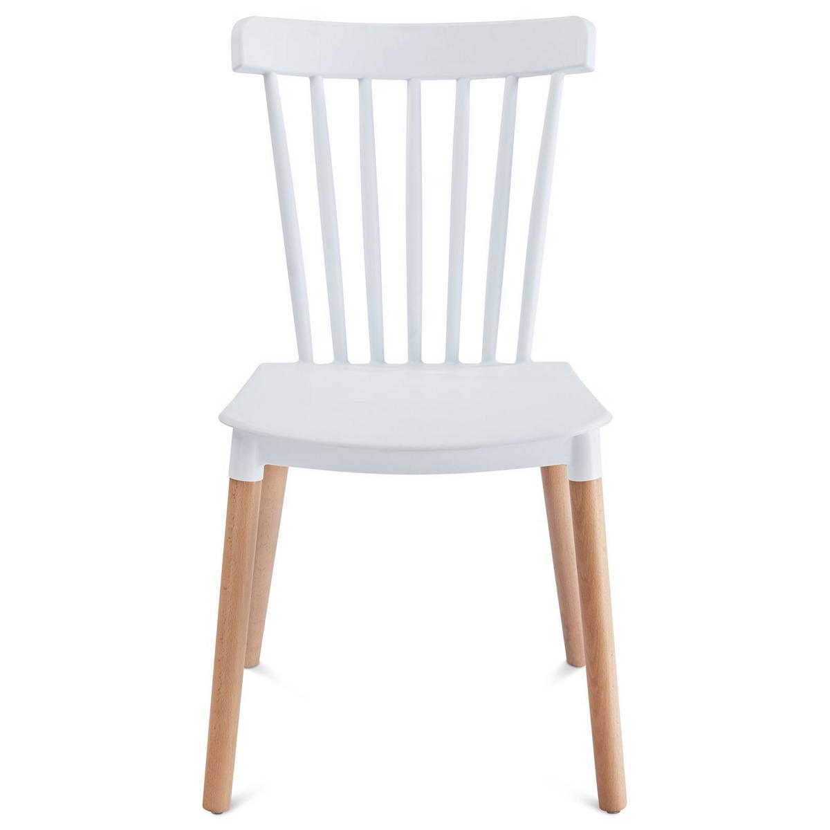 ESSZIMMERSTUHL RAVI 4er-Set weiß - Weiß, Kunststoff (43/81/40cm) - IDIMEX