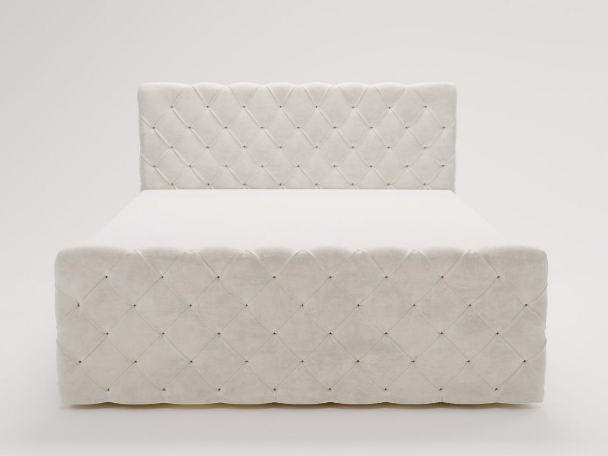 BOXBETT Lunaris 140x200 Creme - Creme, Holz/Textil (140/200cm) - Graingold