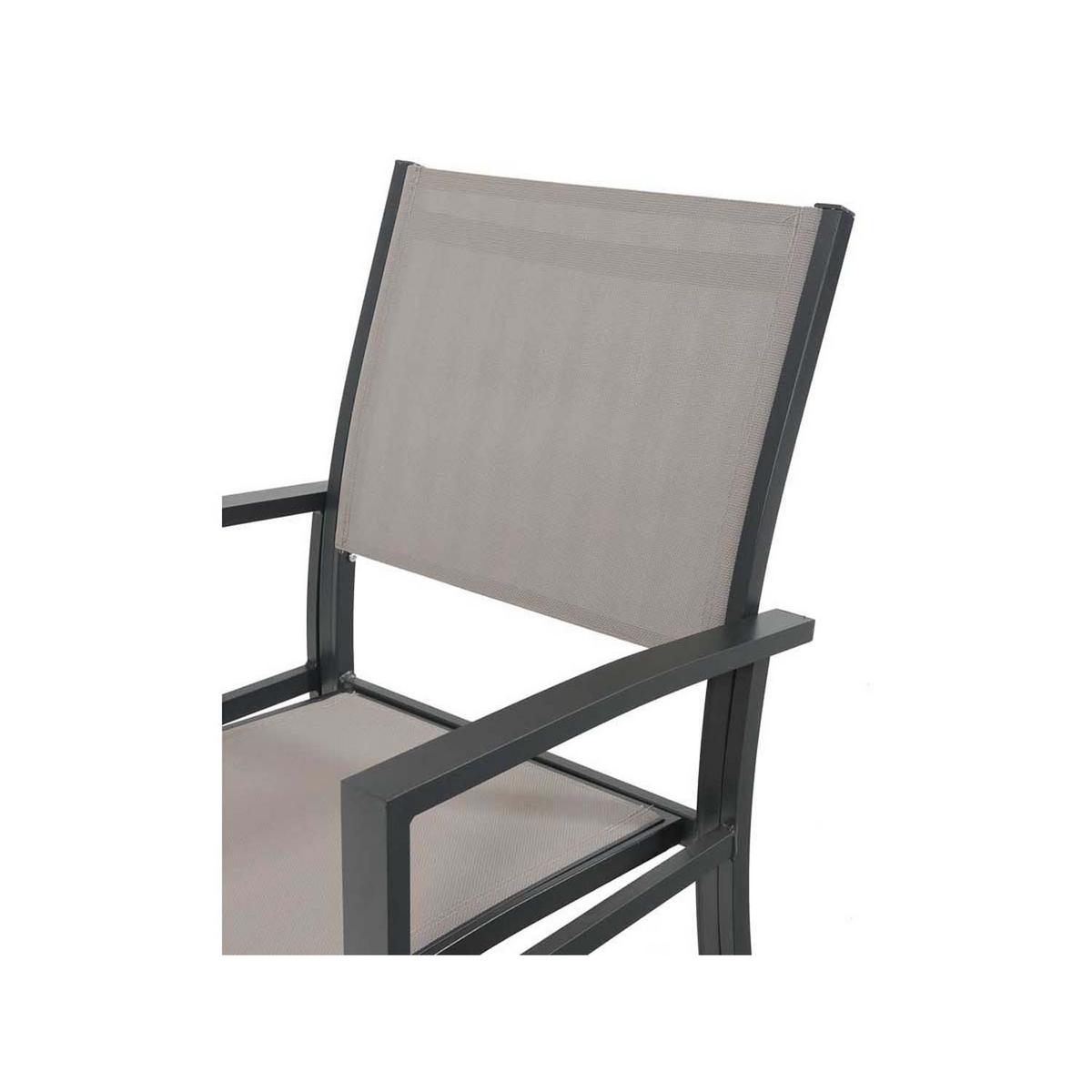 GARTENSESSEL tropic Taupe - Taupe, Metall (62/90/57cm) - Habitat Garten