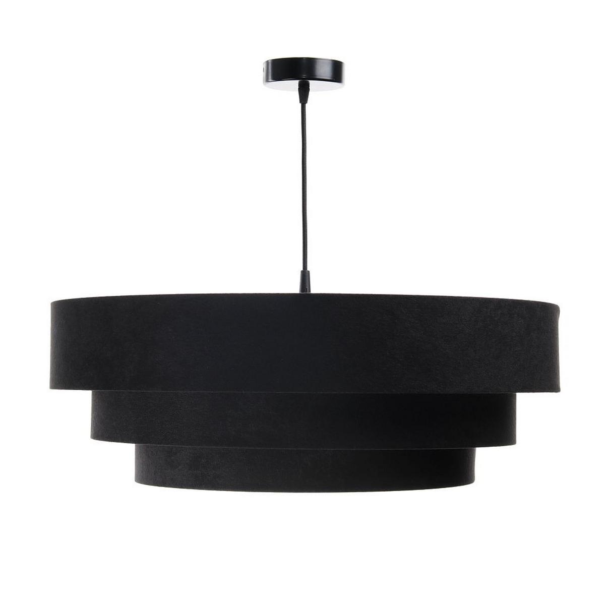 HÄNGELEUCHTE Schwarz 60/20 cm - Silberfarben, Kunststoff (60/1.5/20cm) - ONZENO