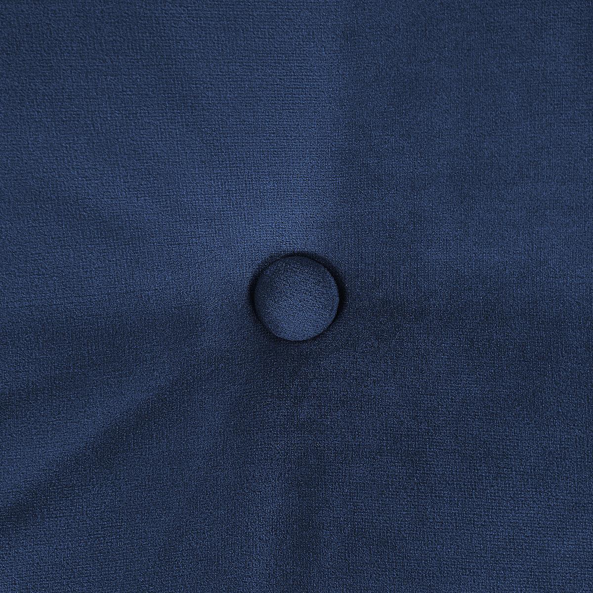 3-SITZER-SOFA Samtstoff Marineblau Lenvik - Hellblau, Textil (210/75/90cm) - Beliani