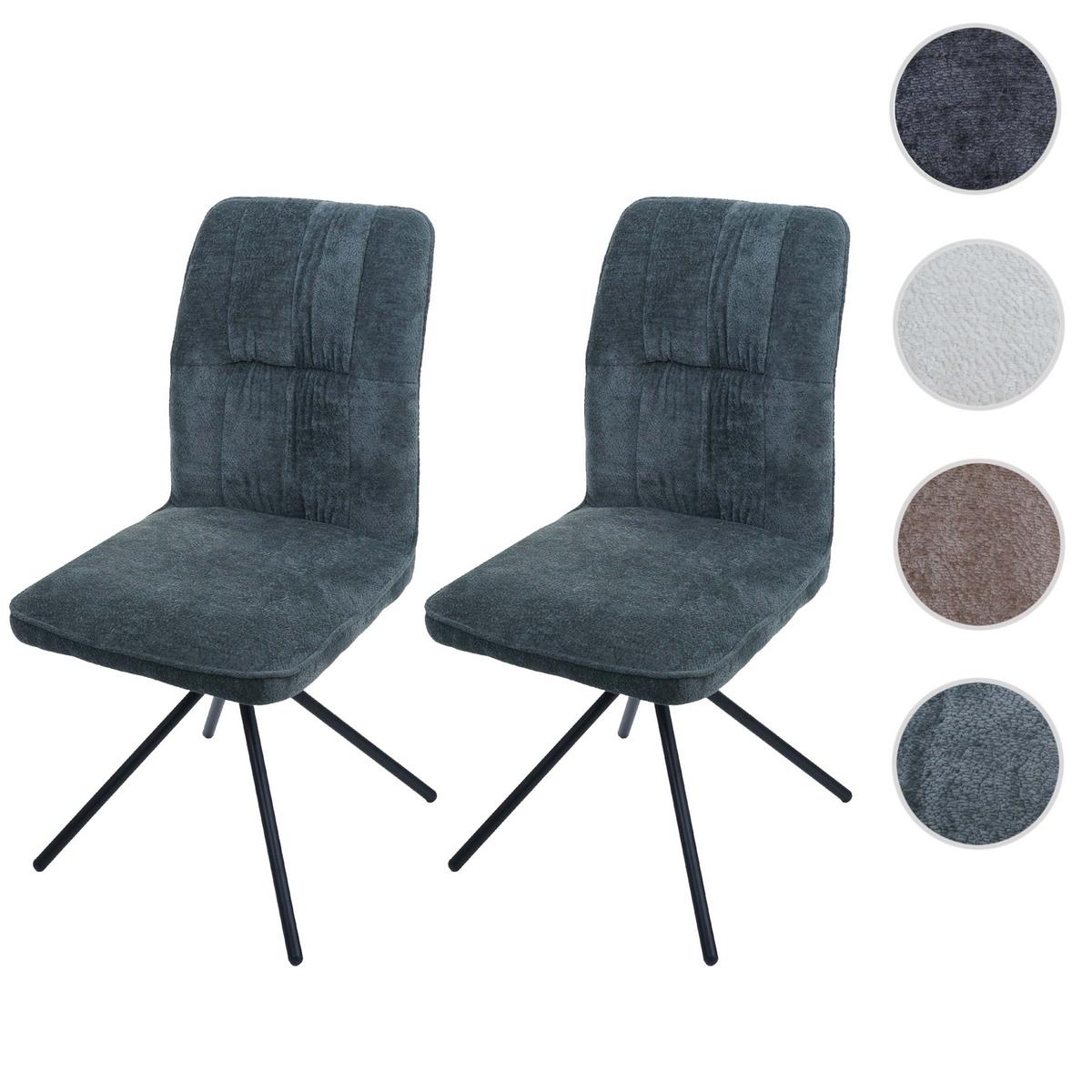 ESSZIMMERSTUHL Blau - Blau/Petrol, Textil (47/95/50cm) - MCW