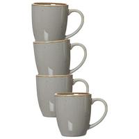 HENKELBECHER Taste taupe 340 ml 4er Set - Taupe, Keramik (0.34L) - Ritzenhoff Breker