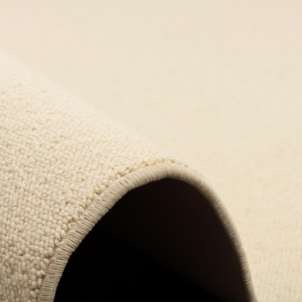 NATUR TEPPICH LÄUFER WOLLE BERBER - Ecru, Textil (100/200cm) - Snapstyle