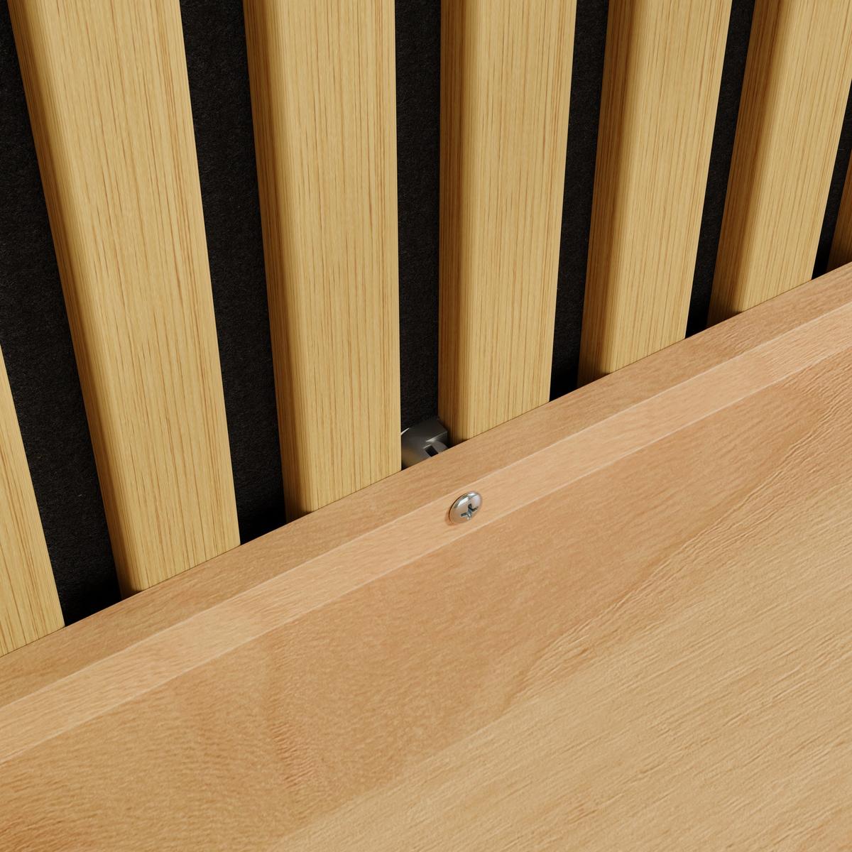 WANDPANEEL mit Regalen und Haken FHK40-N - Naturfarben, Holzwerkstoff (19/120/120cm) - SoBuy