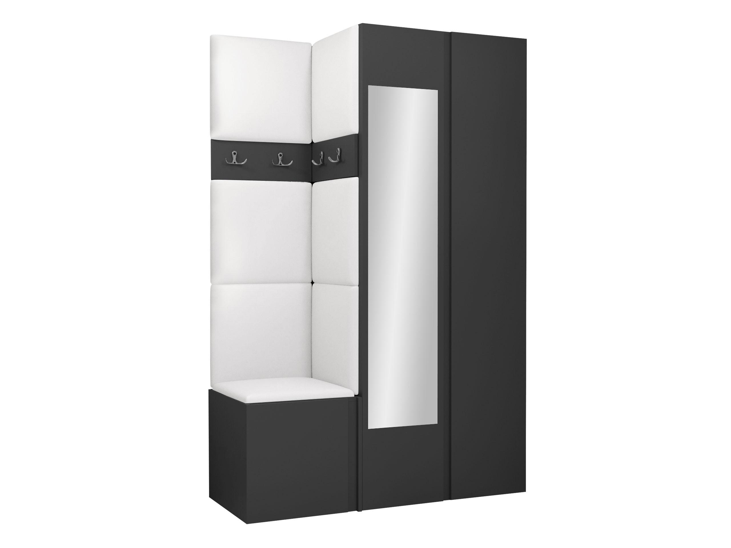 GARDEROBEN-SET Orion XXVI - Graphitfarben, Holzwerkstoff/Kunststoff (116/186/46cm) - MIRJAN24