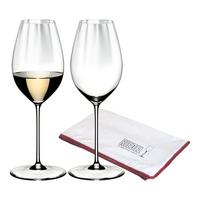 SAUVIGNON BLANC GLÄSER INKL. POLIERTUCH Performance transparent 440 ml 2er Set - Transparent, Glas (0.44L) - Riedel