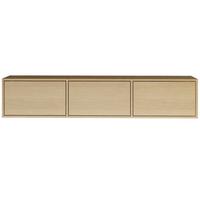 TV-LOWBOARD hängend, 3 Klappen, Eiche, 150 cm - Beige, Holzwerkstoff (150.1/30/30cm) - Selsey