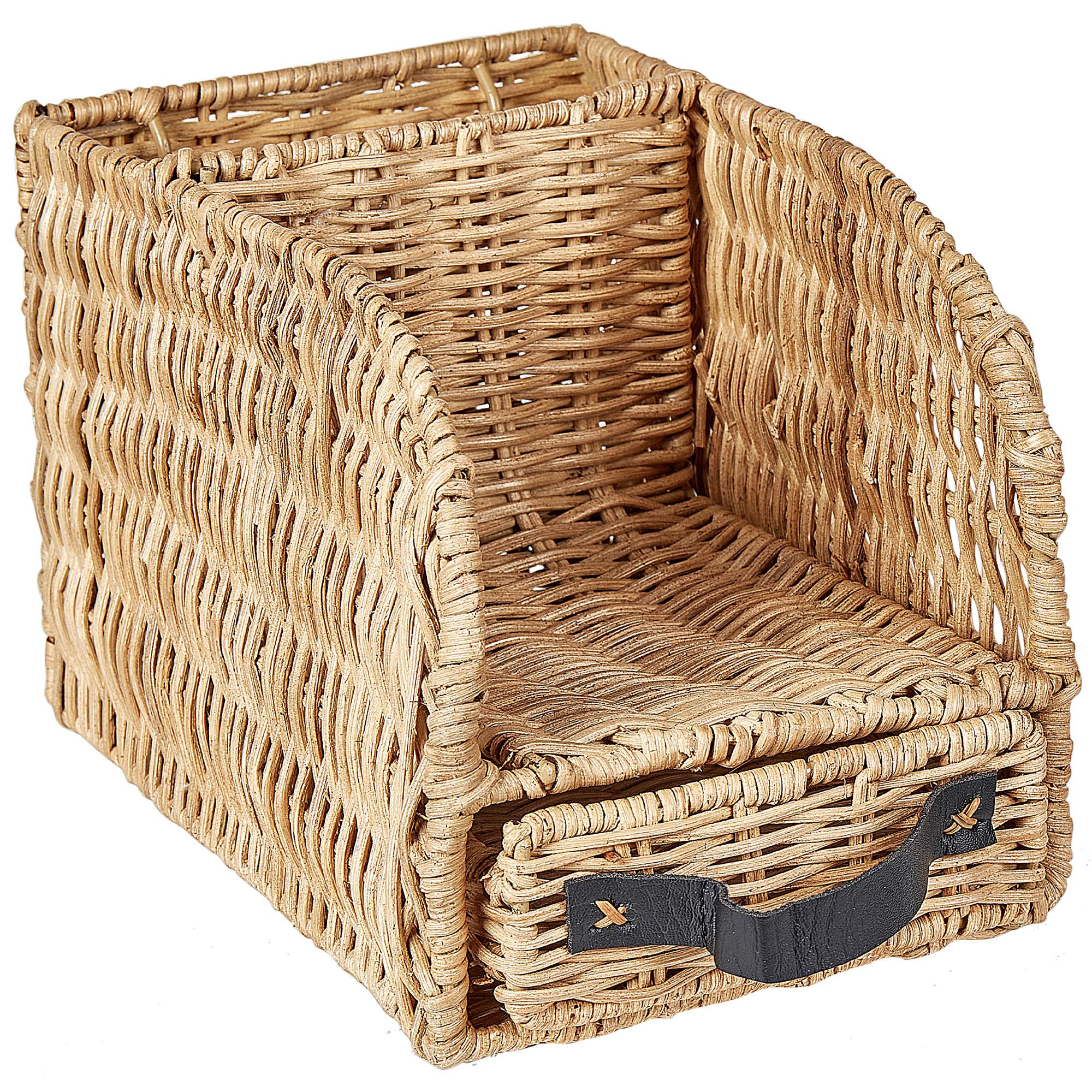 SCHREIBTISCH-ORGANIZER Rattan Naturfarben Malpelo - Naturfarben, Naturmaterialien (14/14/16cm) - Beliani