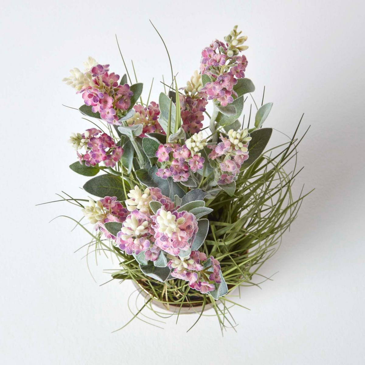 KUNSTPFLANZE Lavendel rosa im Deko-Topf, 66 cm - Rosa, Kunststoff (66cm) - Homescapes