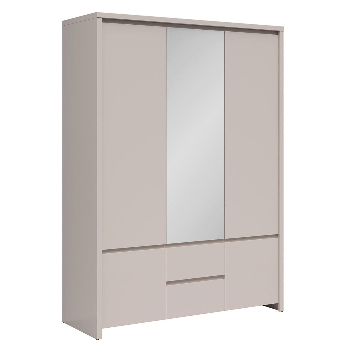 SCHRANK 3 Türen Soren Kaschmir - Beige, Holzwerkstoff (153.5/211/55.5cm) - Petits-meubles