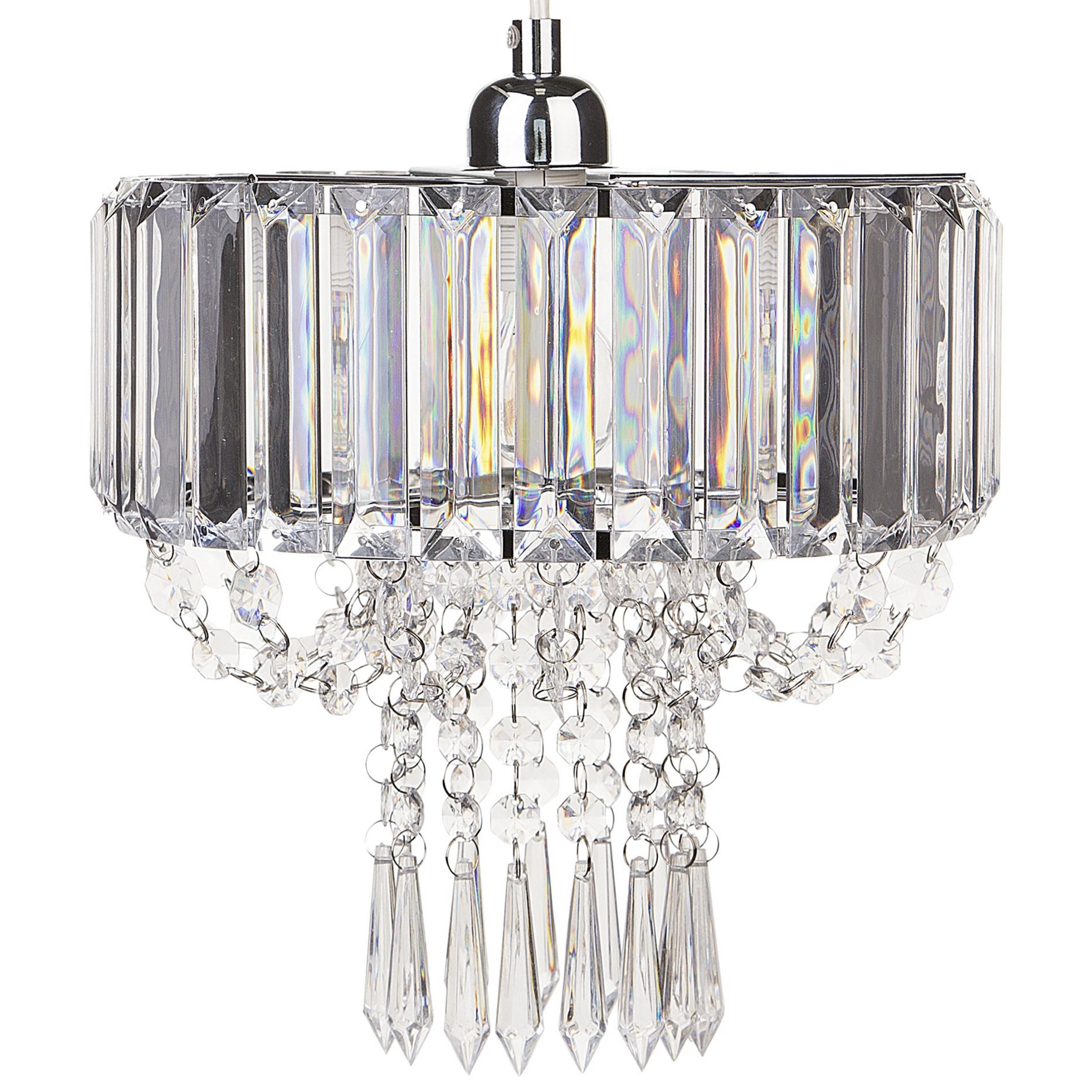 KRONLEUCHTER Adorn 24/24/83 cm - Transparent, Metall (24/24/83cm) - Beliani