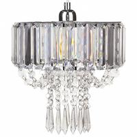 KRONLEUCHTER Adorn 24/24/83 cm - Transparent, Metall (24/24/83cm) - Beliani