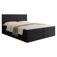 BOXBETT Tirulo - H3 - Dunkelgrau/Schwarz, Holzwerkstoff/Kunststoff (160/200cm) - MIRJAN24