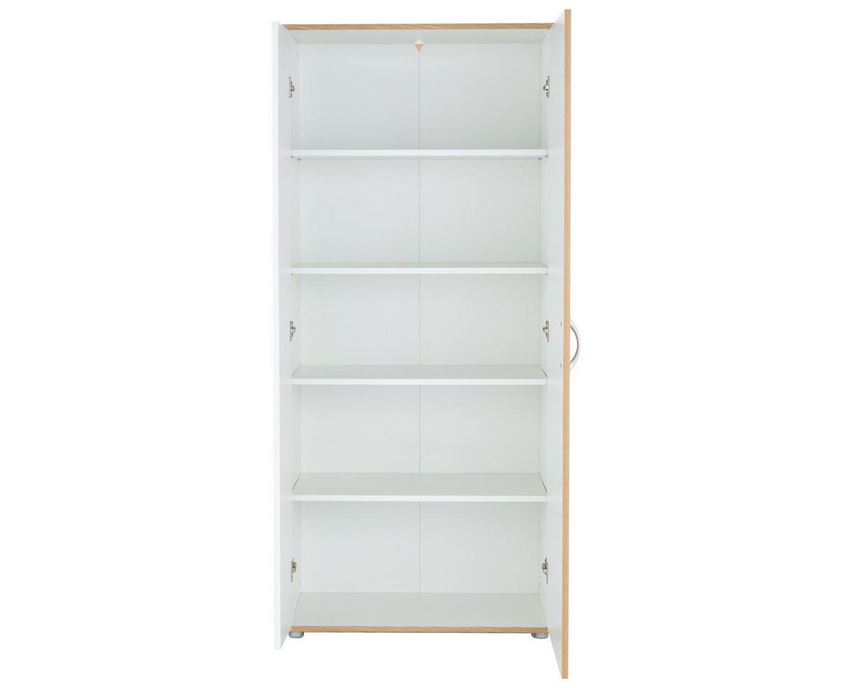 MEHRZWECKSCHRANK 70/159/35 cm Weiß Artisan Oak - Silberfarben/Eiche Artisan, Holzwerkstoff/Kunststoff (70/159/35cm) - arthur berndt