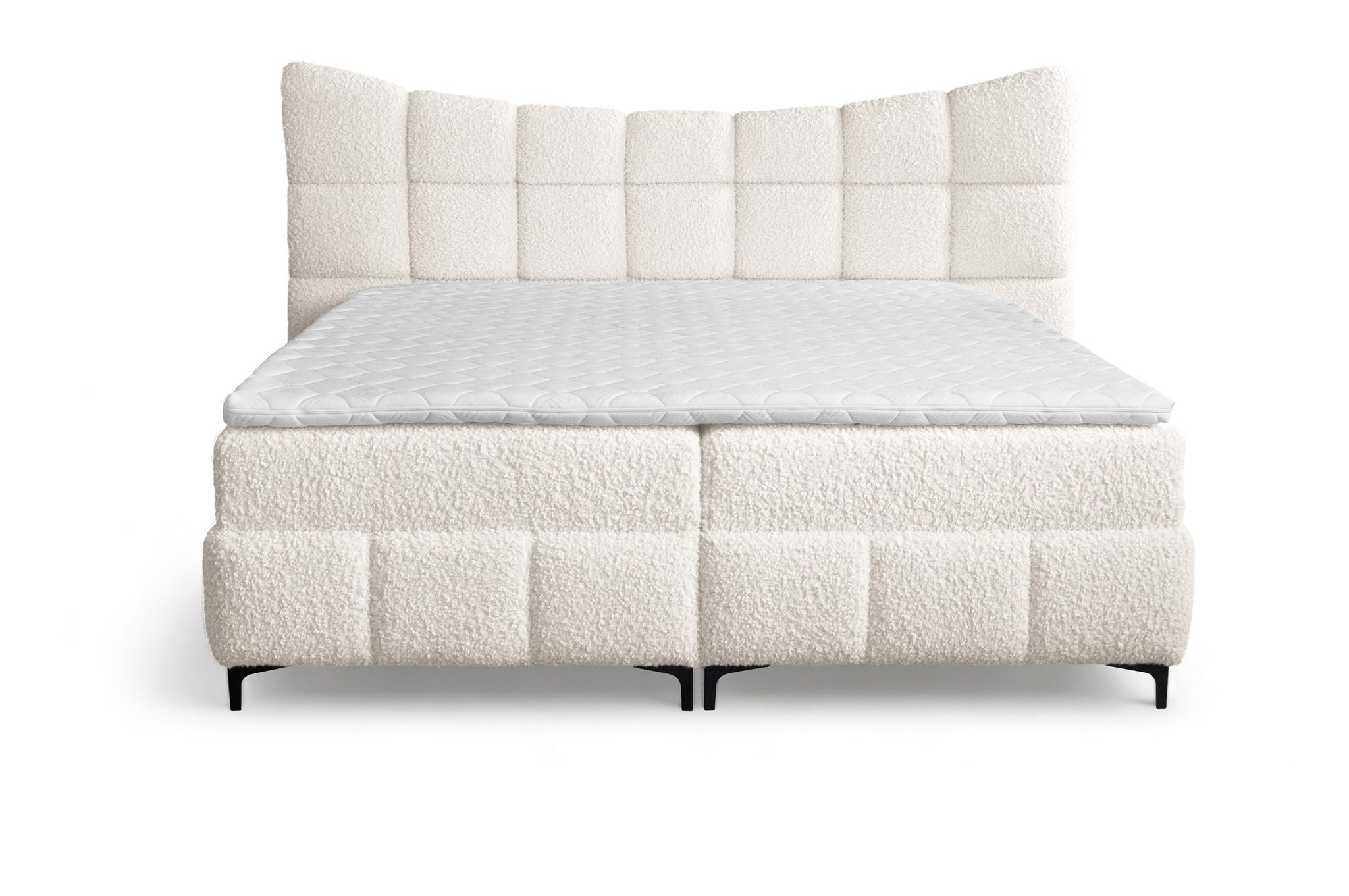 BOXBETT Nova In Rolf - Creme, Holzwerkstoff/Textil (140/200cm) - Fun Möbel