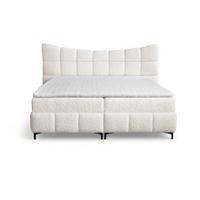 BOXBETT Nova In Rolf - Creme, Holzwerkstoff/Textil (180/200cm) - Fun Möbel