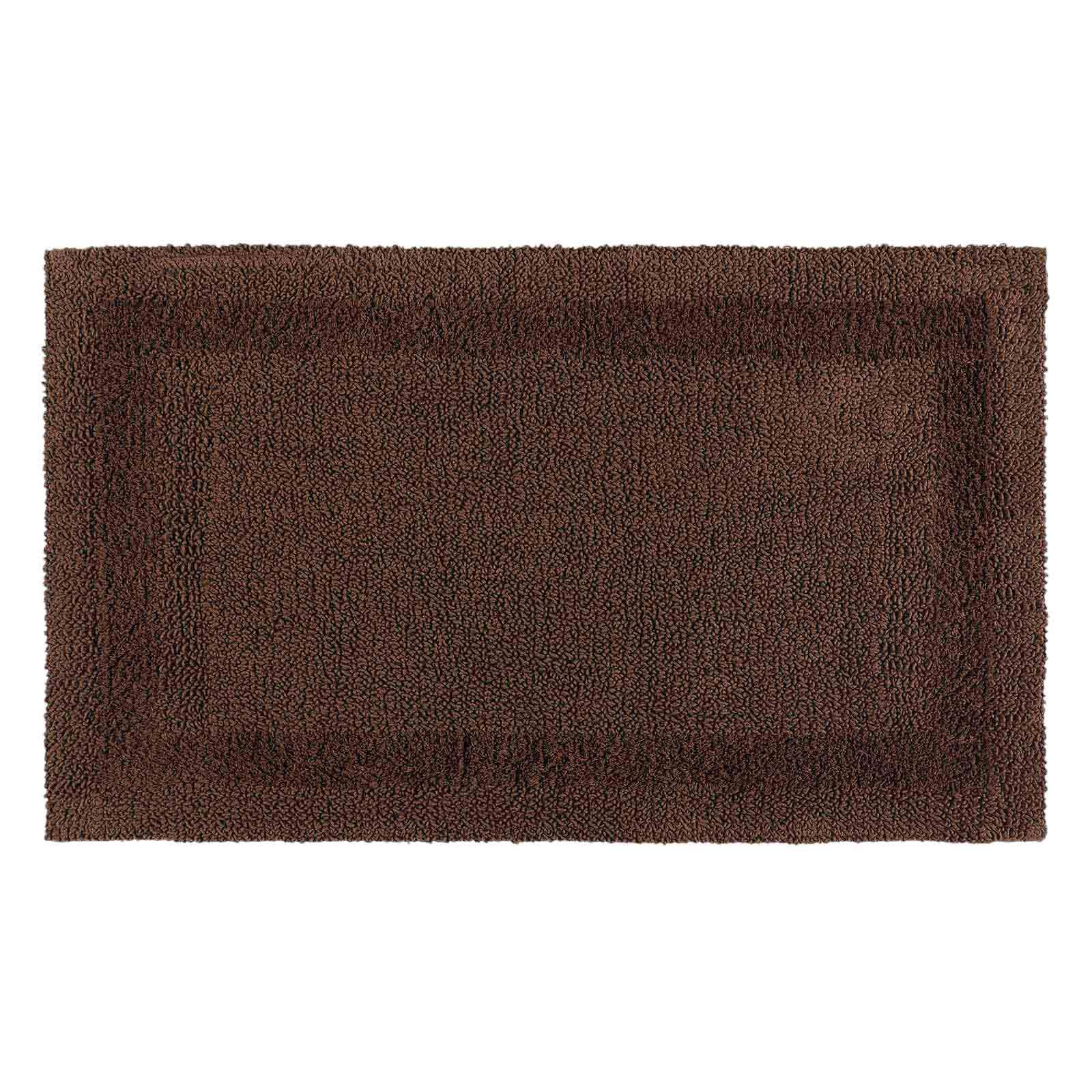 BADEMATTE 70/120 cm, 100% Baumwolle, wendbar - Braun, Textil (70/120cm) - Homescapes
