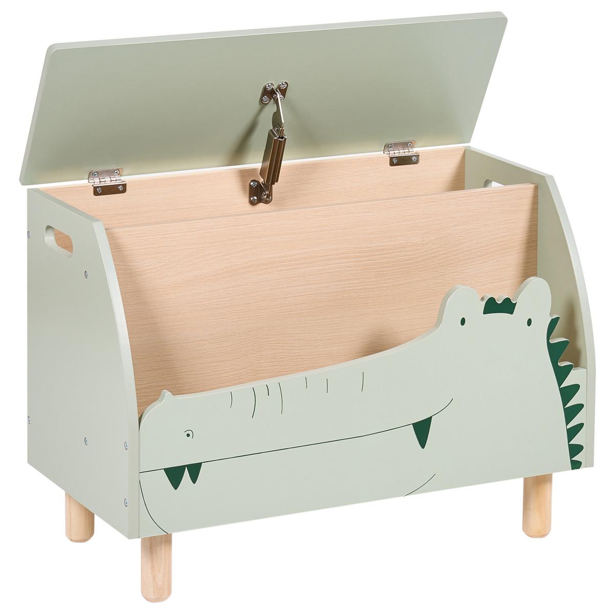 SPIELZEUGKISTE 44 cm Hellgrün Tilba - Hellgrün, Holzwerkstoff (60/44/30cm) - Beliani