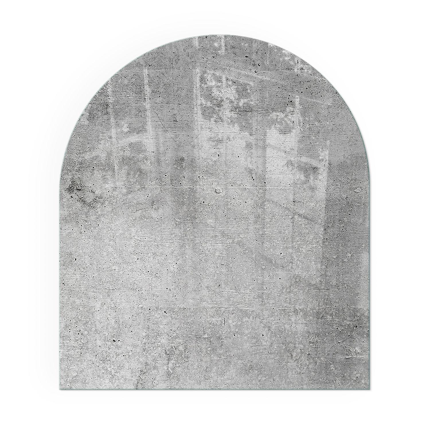 GLASPLATTE für Kamin 80x70 cm - Grau, Glas (80/70/0.4cm) - TULUP