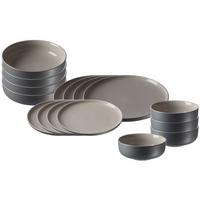 EINSTEIGER-SET Jasper grau 16-tlg. - Grau, Keramik (2/2/2cm) - Ritzenhoff Breker