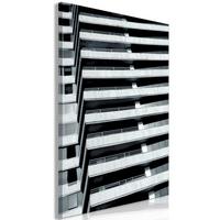 KUNSTDRUCK Schwarz-Weiß 40/60 cm - Schwarz, Textil (40/60cm) - KUNSTLOFT