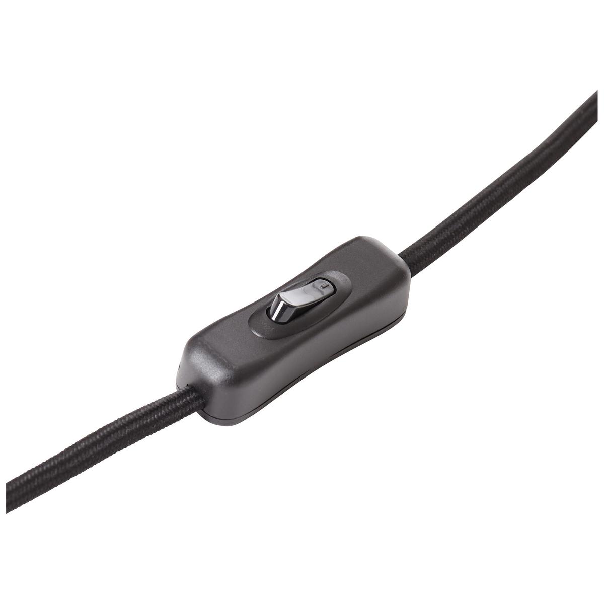 TISCHLEUCHTE Tiffany 93197/76 - Schwarz, Metall (18.7/18.7/45cm) - Brilliant