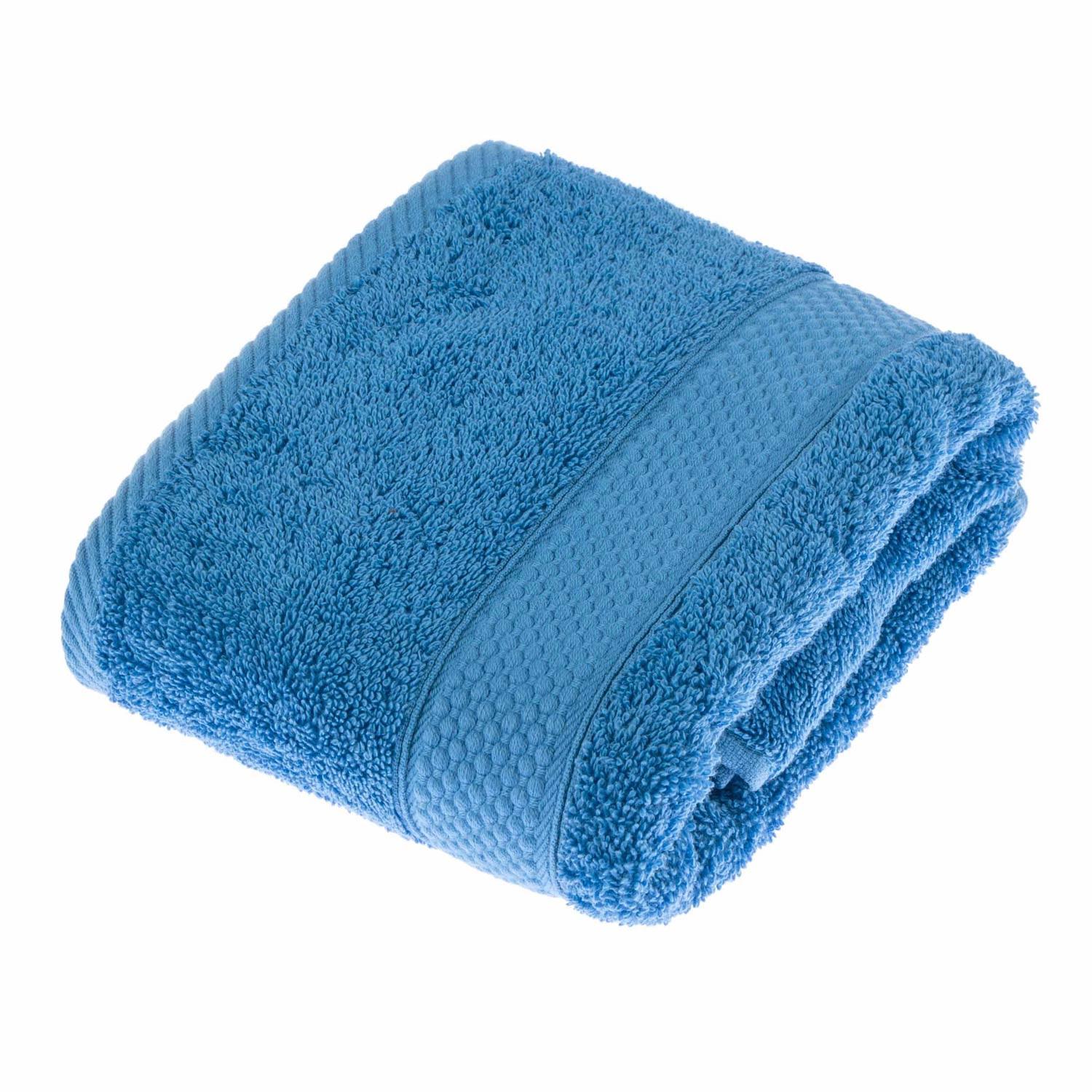 HANDTUCH Essential blau - Blaugrau, Textil (50/90cm) - Homescapes