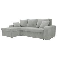 ECKSOFA Kris Lux - Hellgrau/Schwarz, Holz/Kunststoff (238/147cm) - MIRJAN24