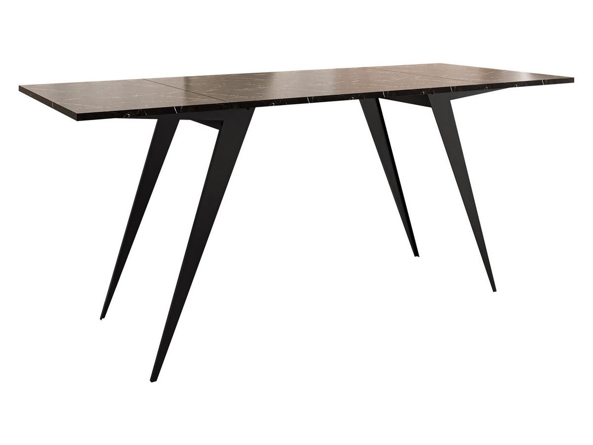 2-IN-1 COUCHTISCH UND ESSTISCH Xena - Schwarz, Holzwerkstoff/Metall (70/90/45cm) - MIRJAN24