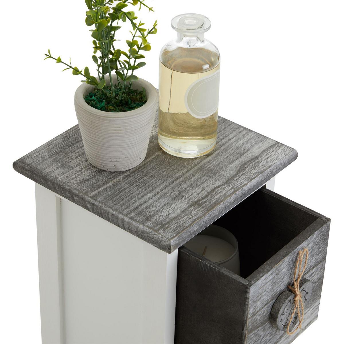 KOMMODE FLOWER weiß - Weiß, Holz (20/70/20cm) - CARO-Möbel
