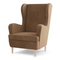 SESSEL VOGERA, Ohrensessel Polstersessel, Beige - Beige, Holz/Holzwerkstoff (78/103/85cm) - MASSENO