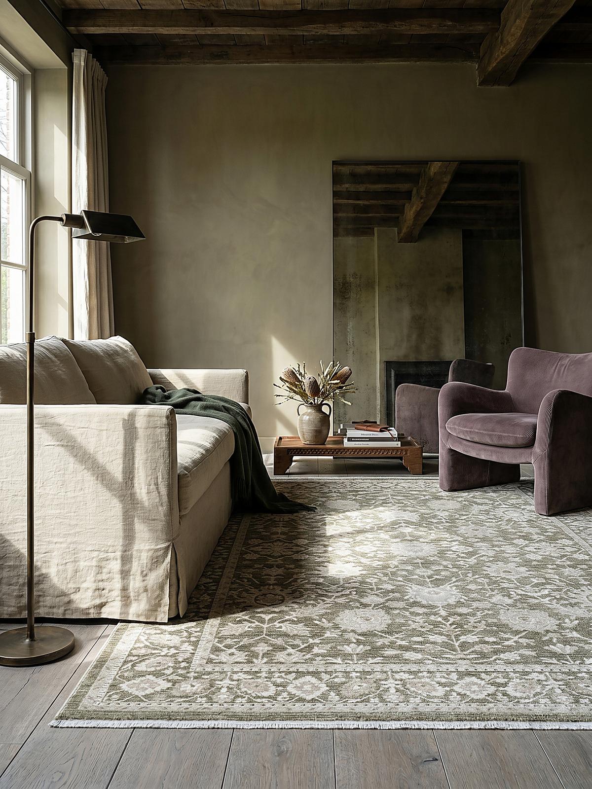 KURZFLORTEPPICH Orientalisch SCRIVIA Polypropylen Grün 200 x 290 cm - Grün, Textil (200/290cm) - KADIMA DESIGN