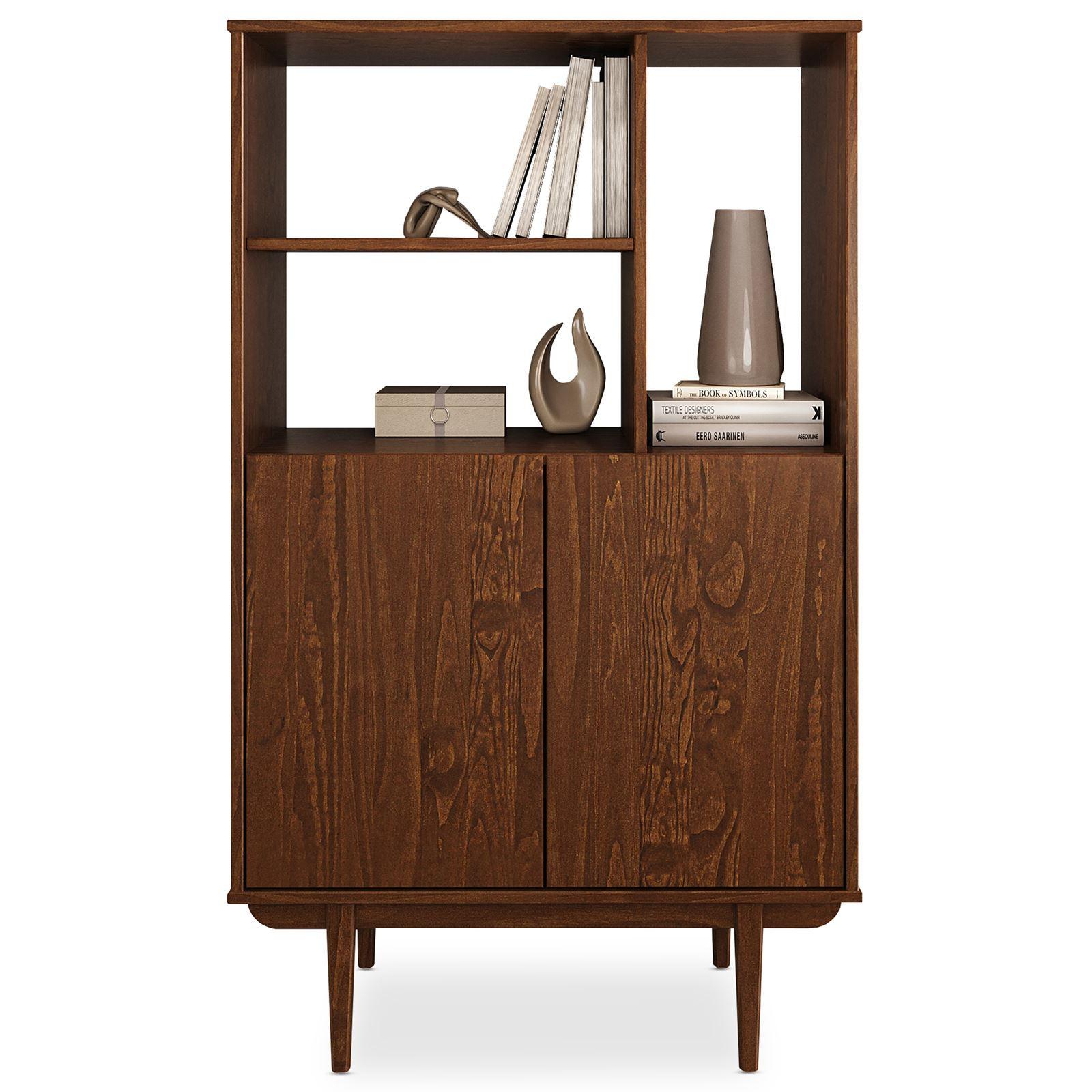 HIGHBOARD SIMONA Kastanie - Kastanienfarben, Holz (80/133/37cm) - IDIMEX