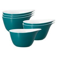 MÜSLISCHALEN Life Fashion Trendy Petrol 16 x 14 cm 6er Set - Petrol, Keramik (15.7/13.7/8.4cm) - Seltmann Weiden