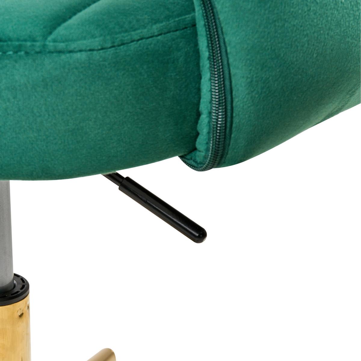 BÜROSTUHL Grün Katonah - Grün, Textil (57/78/57cm) - Beliani
