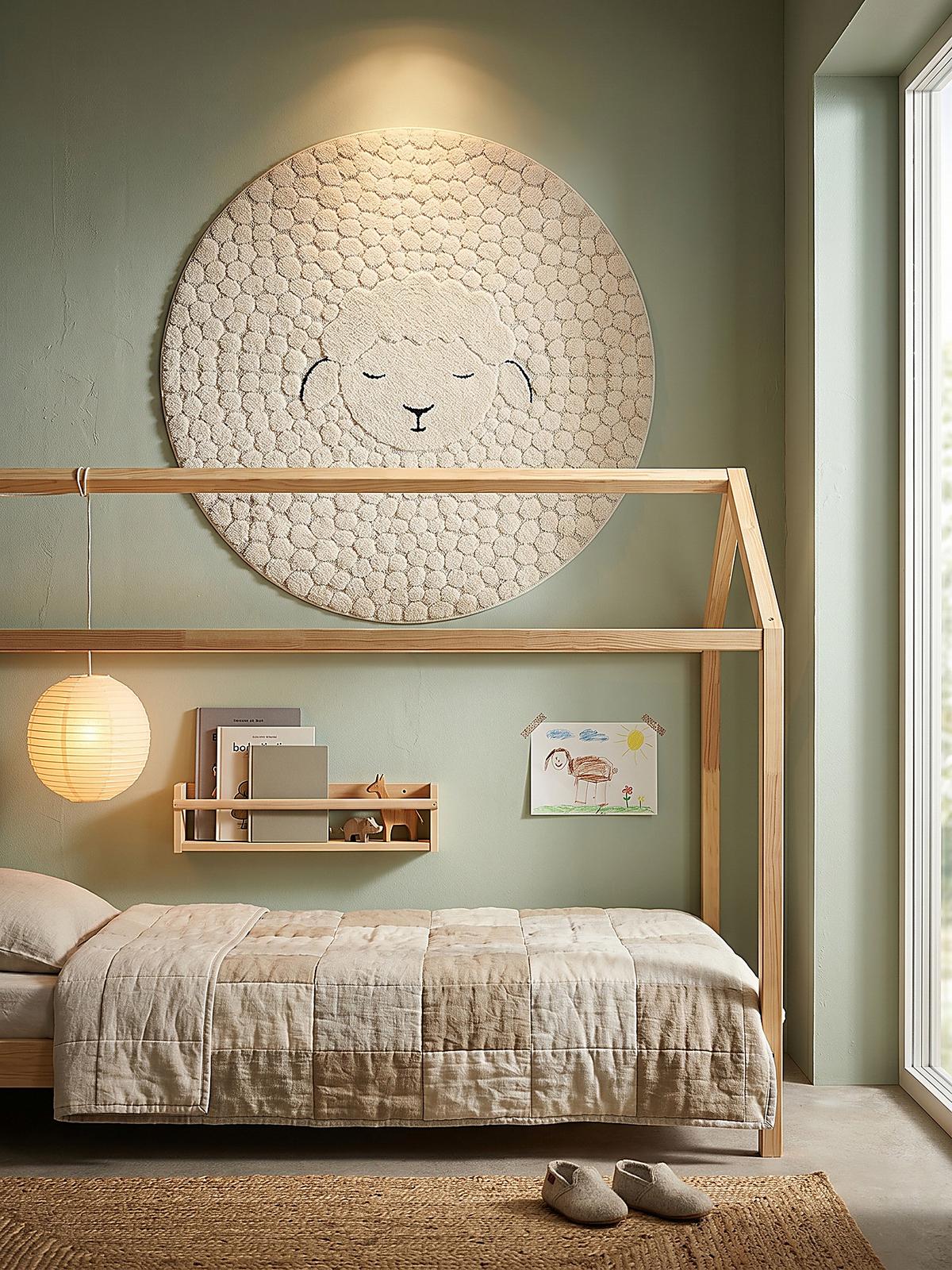 KINDERTEPPICH Kurzflor CANAZEI Polypropylen Creme 120 x 120 cm - Beige, Textil (120/120cm) - KADIMA DESIGN