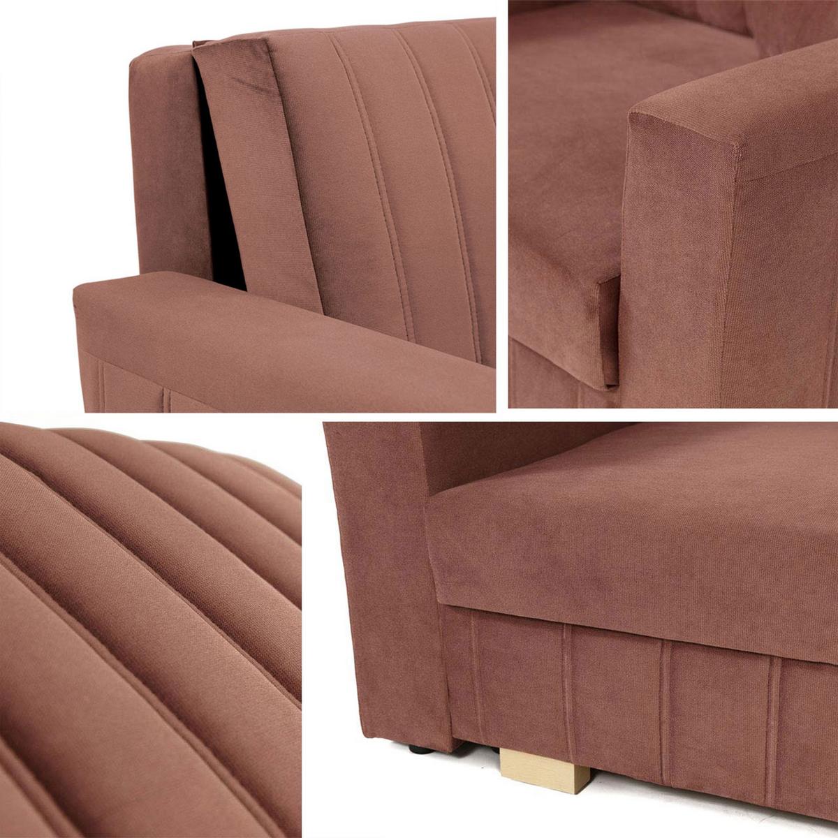 SCHLAFSOFA Viva Glam I - Schwarz/Naturfarben, Holz/Kunststoff (115/85/98cm) - MIRJAN24