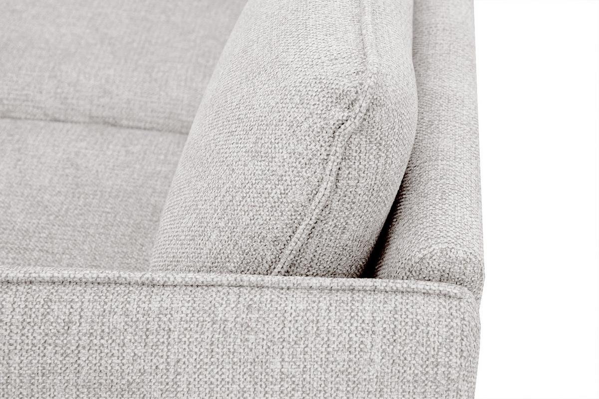 ECKSOFA HOSTEN 4-Sitzer, creme - Creme/Schwarz, Holzwerkstoff/Textil (158/269cm) - Wozimo