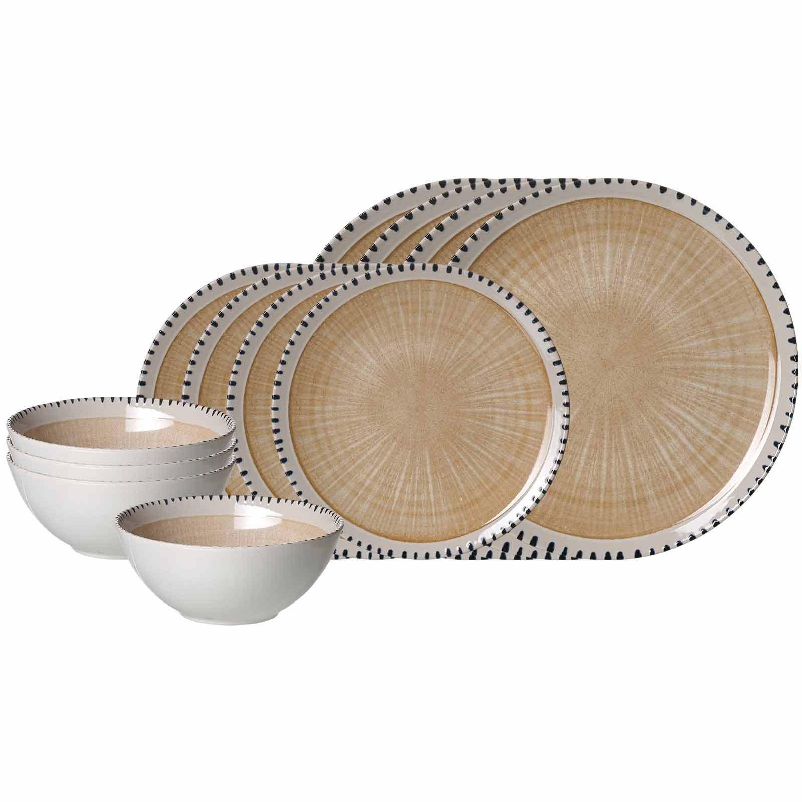 BASIC-SET Natura Creme 12-tlg. - Creme, Keramik (2/2/2cm) - Ritzenhoff Breker