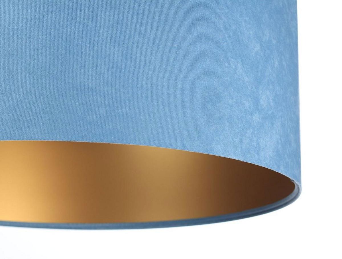HÄNGELEUCHTE Blau 60/30 cm - Blau/Goldfarben, Kunststoff (60/1.1/30cm) - ONZENO