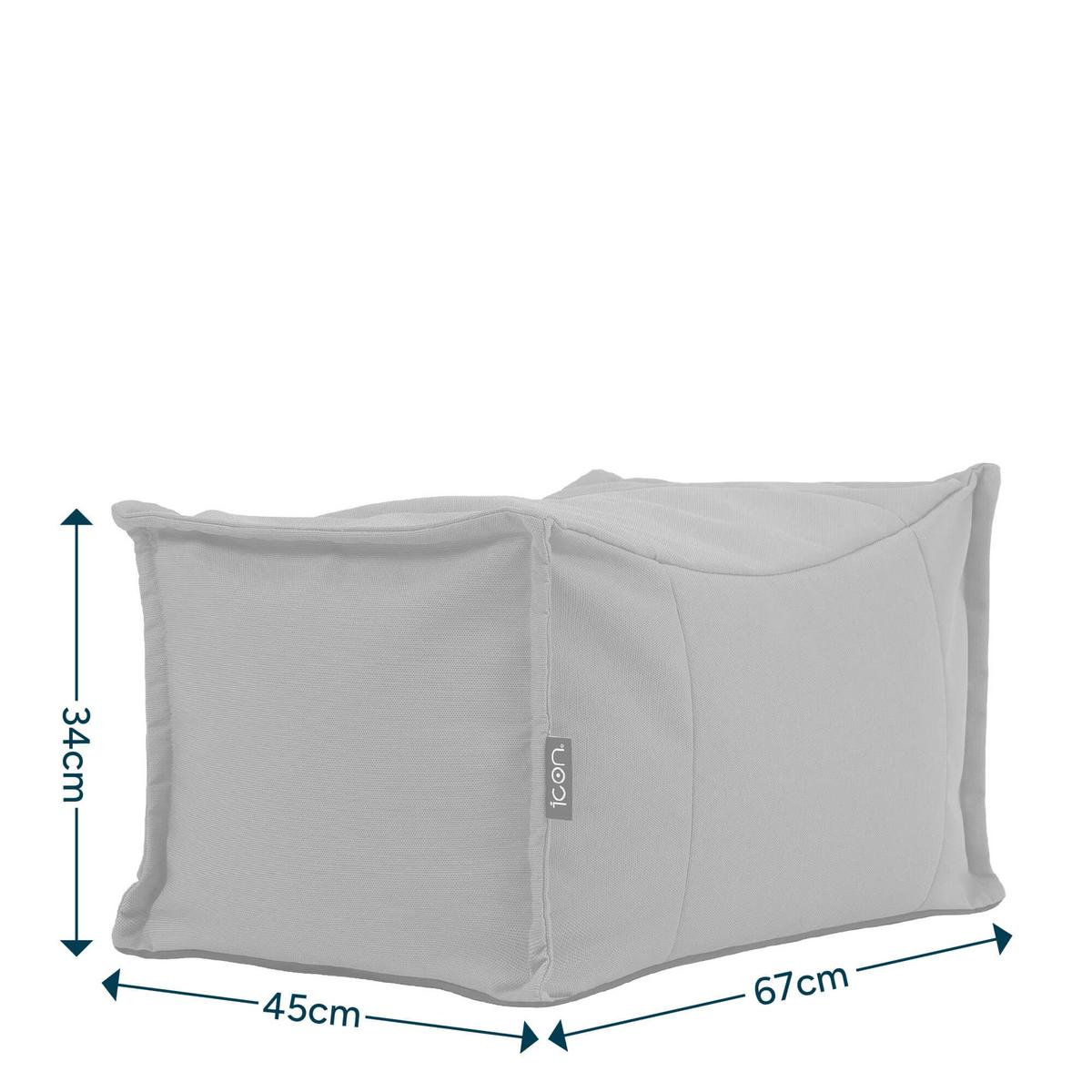HOCKER Outdoor Bud - Beige, Textil (67/34/45cm) - icon