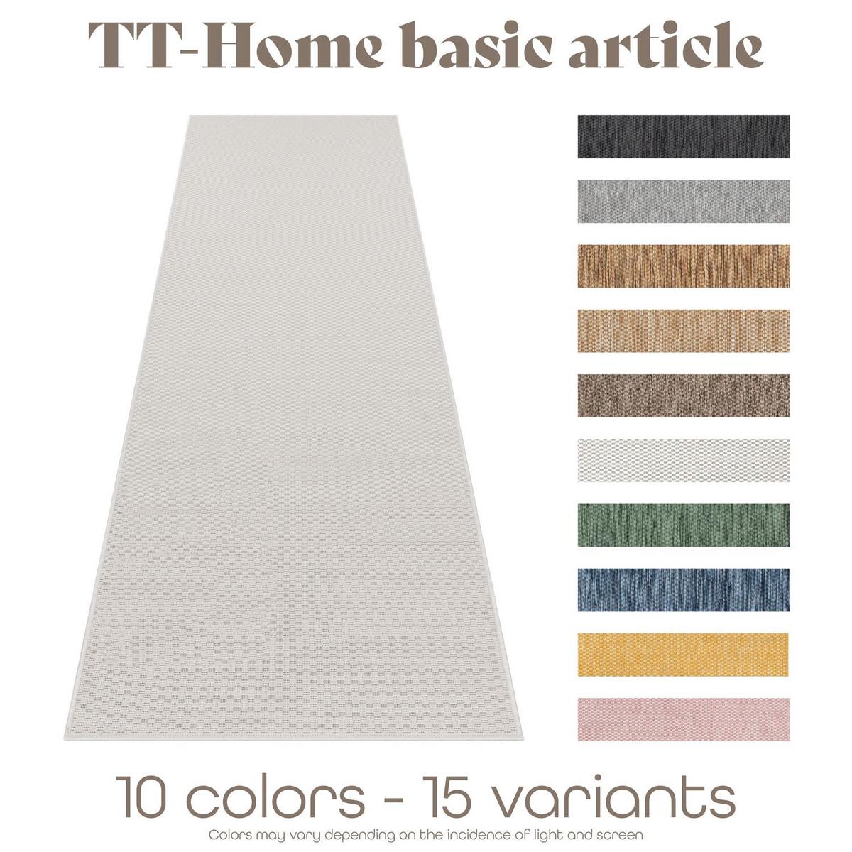 OUTDOORTEPPICH Elfenbein 60 x 100 cm - Weiß, Kunststoff (60/100cm) - TT Home
