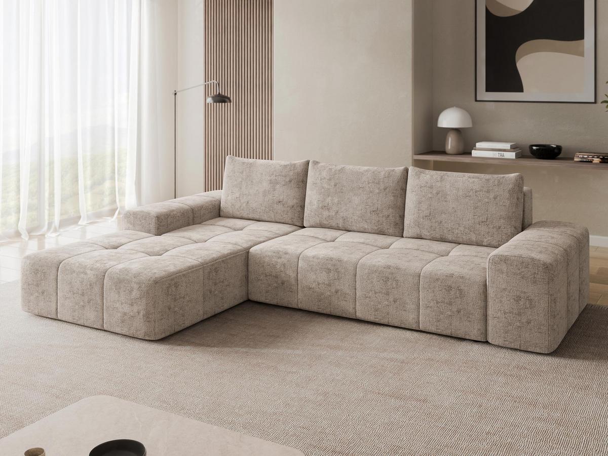 ECKSCHLAFSOFA Tonseo L, Seite: Links - Schwarz/Cappuccino, Holz/Kunststoff (275/173cm) - MIRJAN24