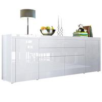 SIDEBOARD La Paz Weiß Hochglanz / Weiß Hochglanz - Weiß Hochglanz, Holzwerkstoff (200/72/35cm) - Vladon